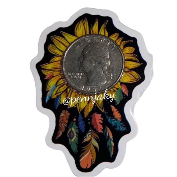 SUNFLOWER lovers sticker for water bottles laptops cards crafts laptop etc - Picture 2 of 2